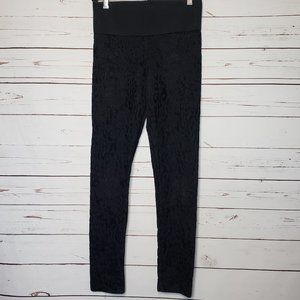 Zara Basic Black Leopard Leggings